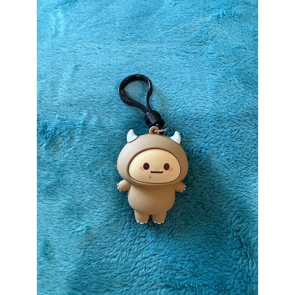Smoko Kai the Monster Silicone Keychain Bag Charm Tan Brown YA34-25125 Kawaii